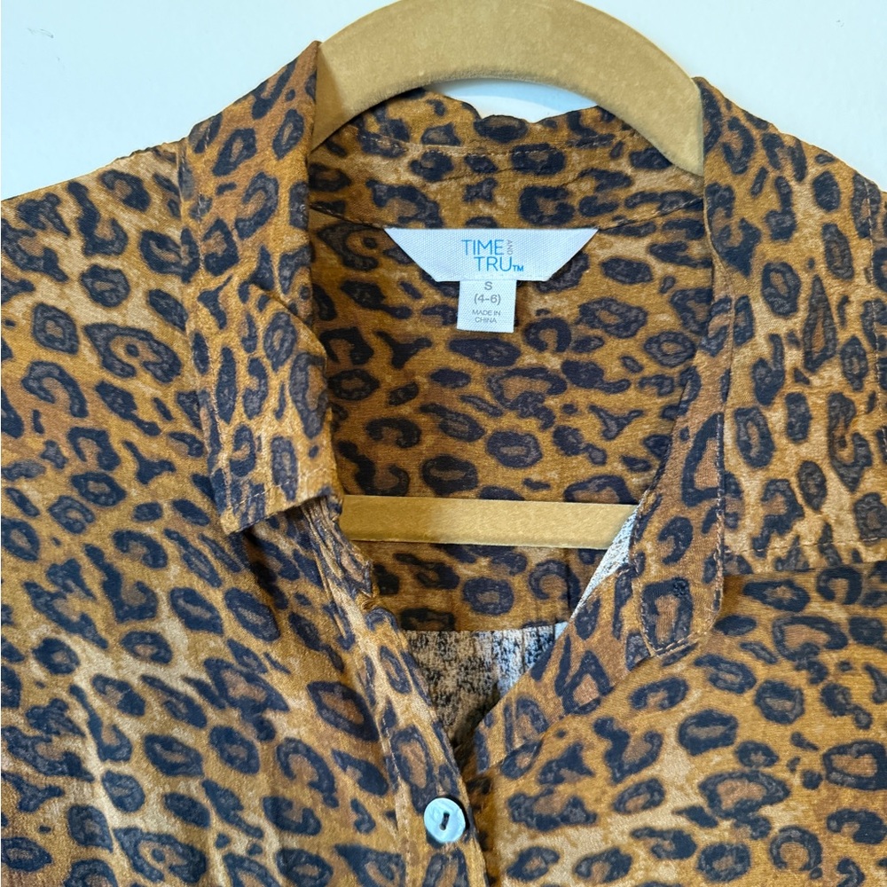 Time and Tru Animal Print dress - Tan and Black